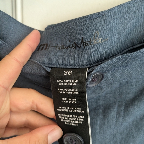 Travis Mathew Open To Close Pants Heathered Navy - Picture 3 of 5